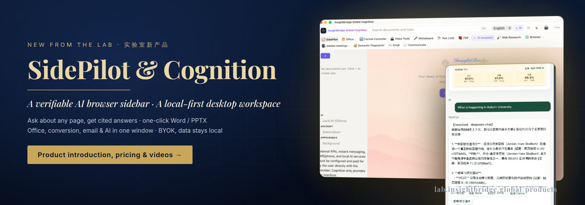 SidePilot & Cognition — product introduction, pricing and videos
